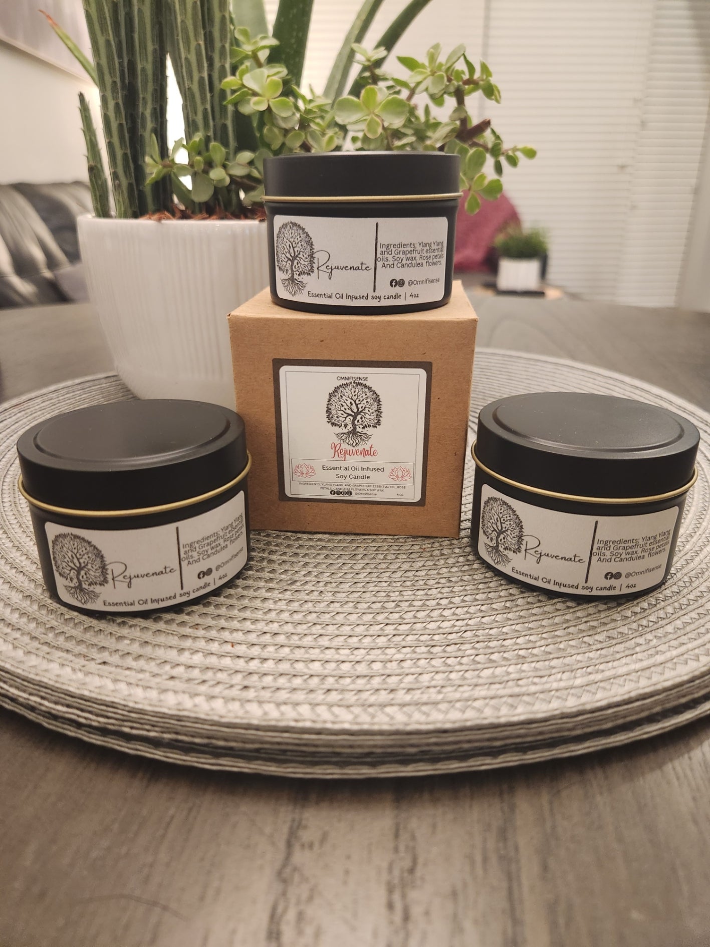 Rejuvenate Essential Oil Candle 4oz