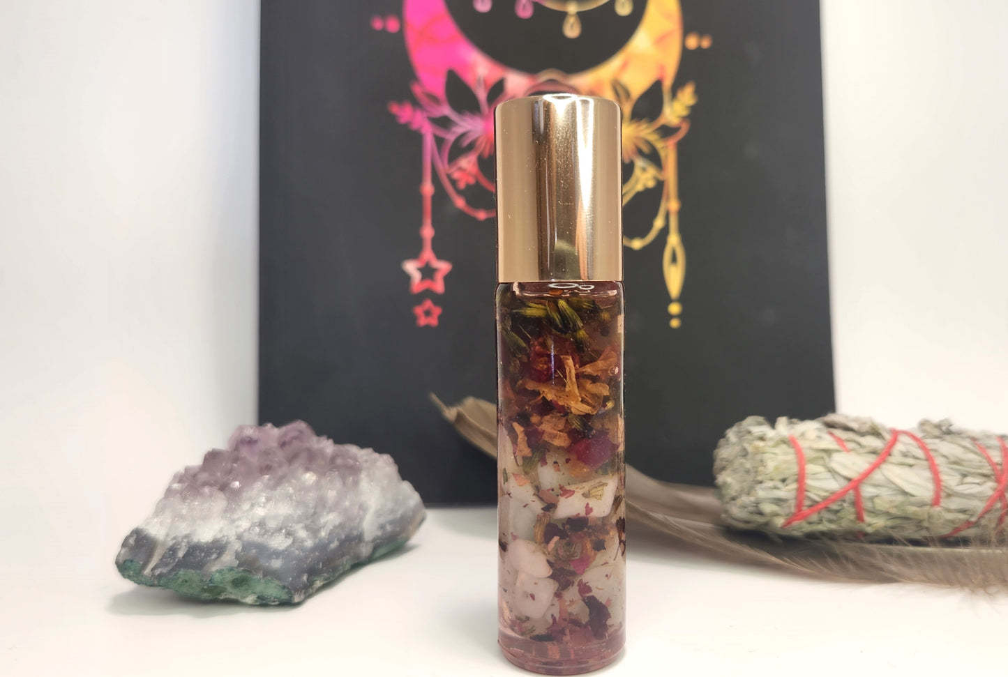 Amazonite Crystal Essential Oil Roll-on 10ml