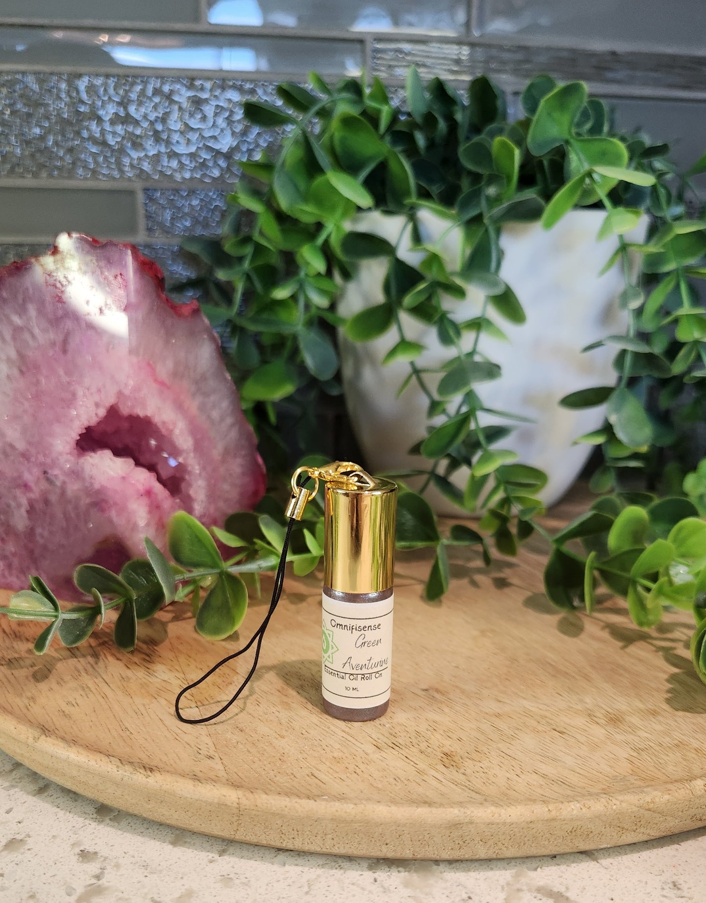 Green Aventurine Keychain Roll-on