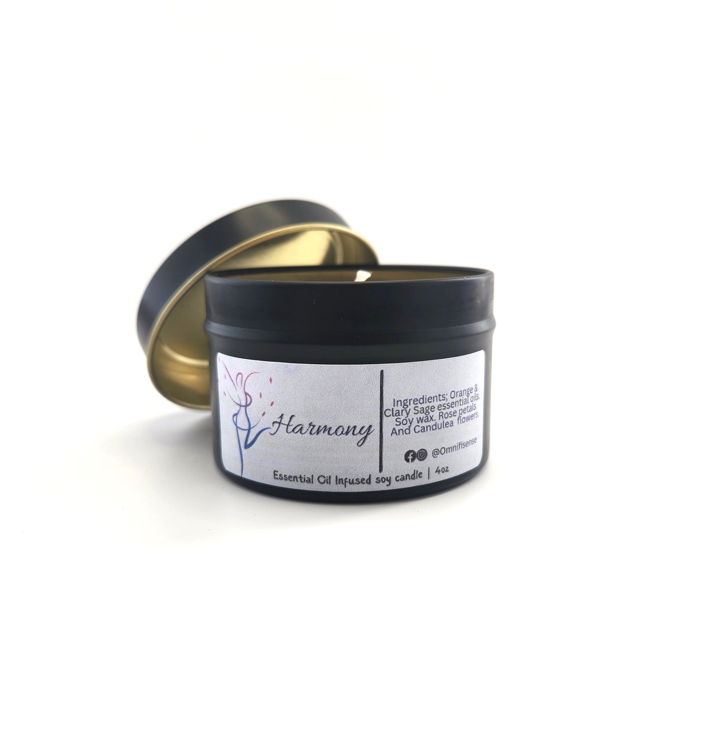 Harmony Essential Oil Candle 4oz