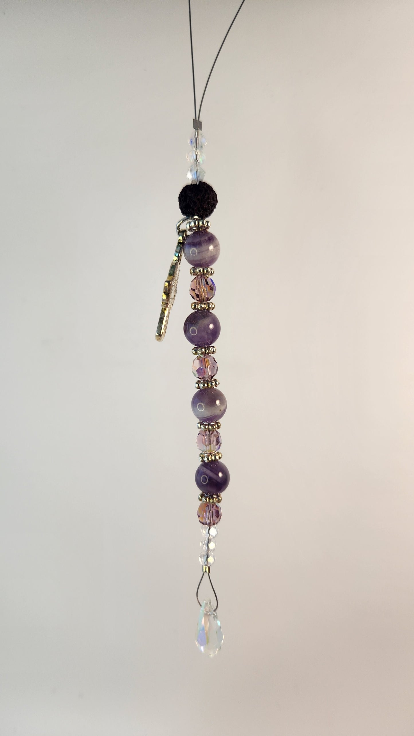 Amethyst & Angel with Lava Stone (CC9)