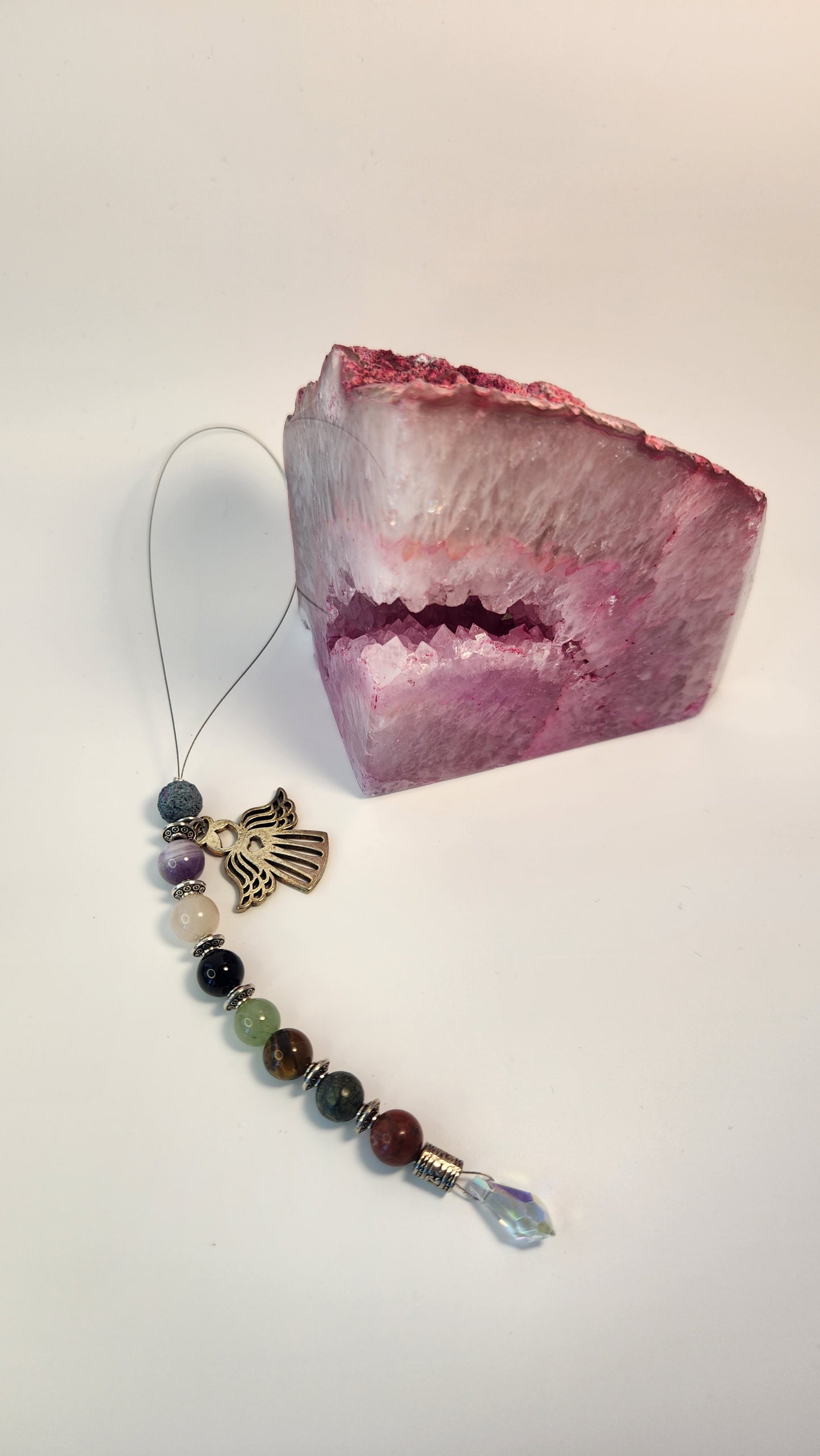 Angel with Crystals & Lava Stone (CC12)