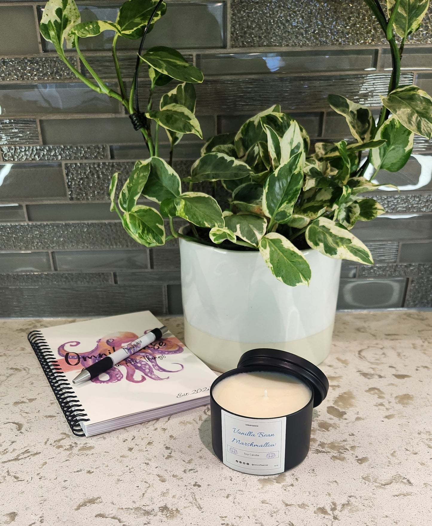 Vanilla Bean Marshmellow 8oz Candle