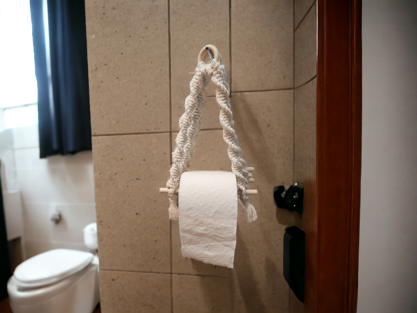 Macrame Toilet Paper Holder