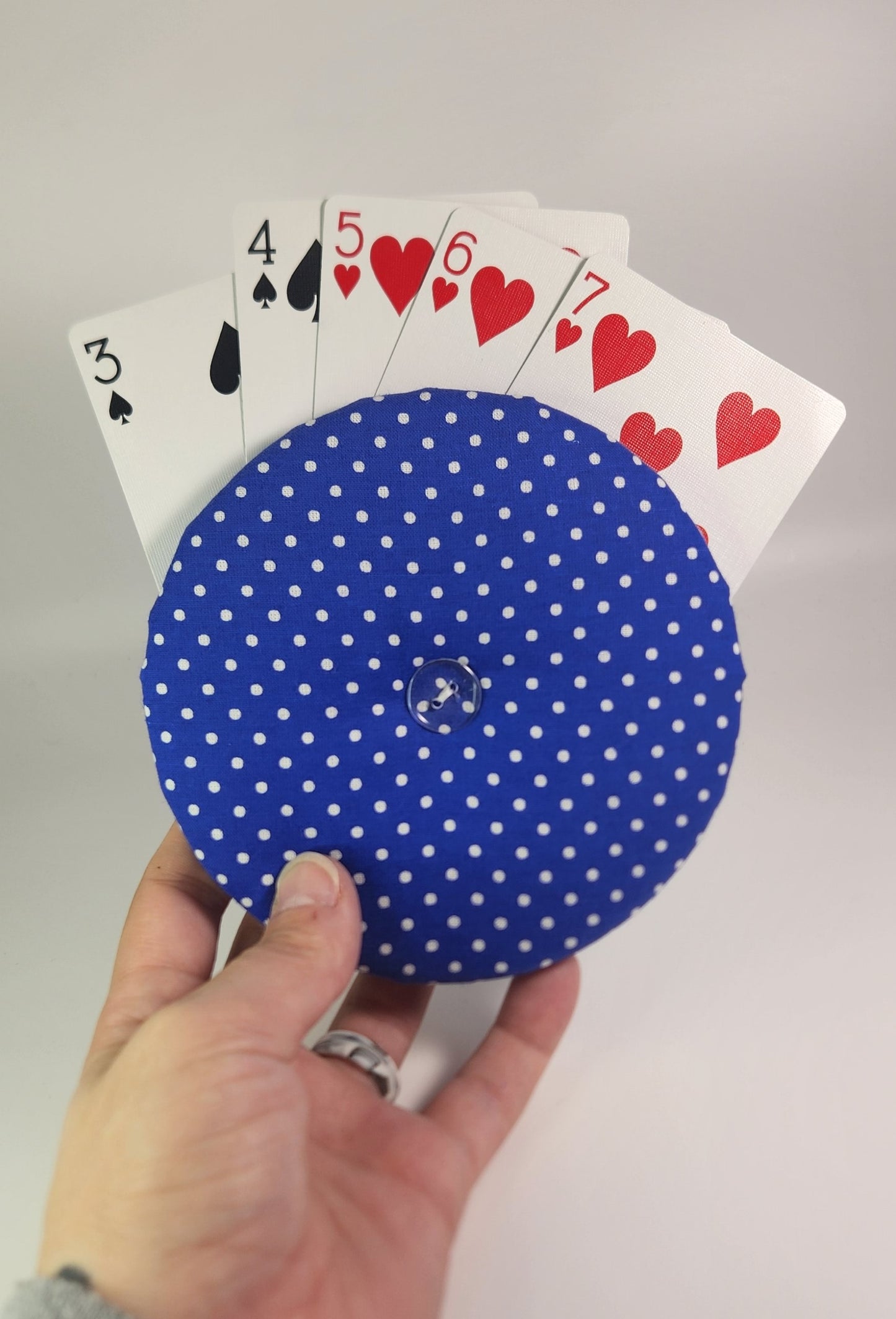 Blue Poke-a-Dot Card Holder