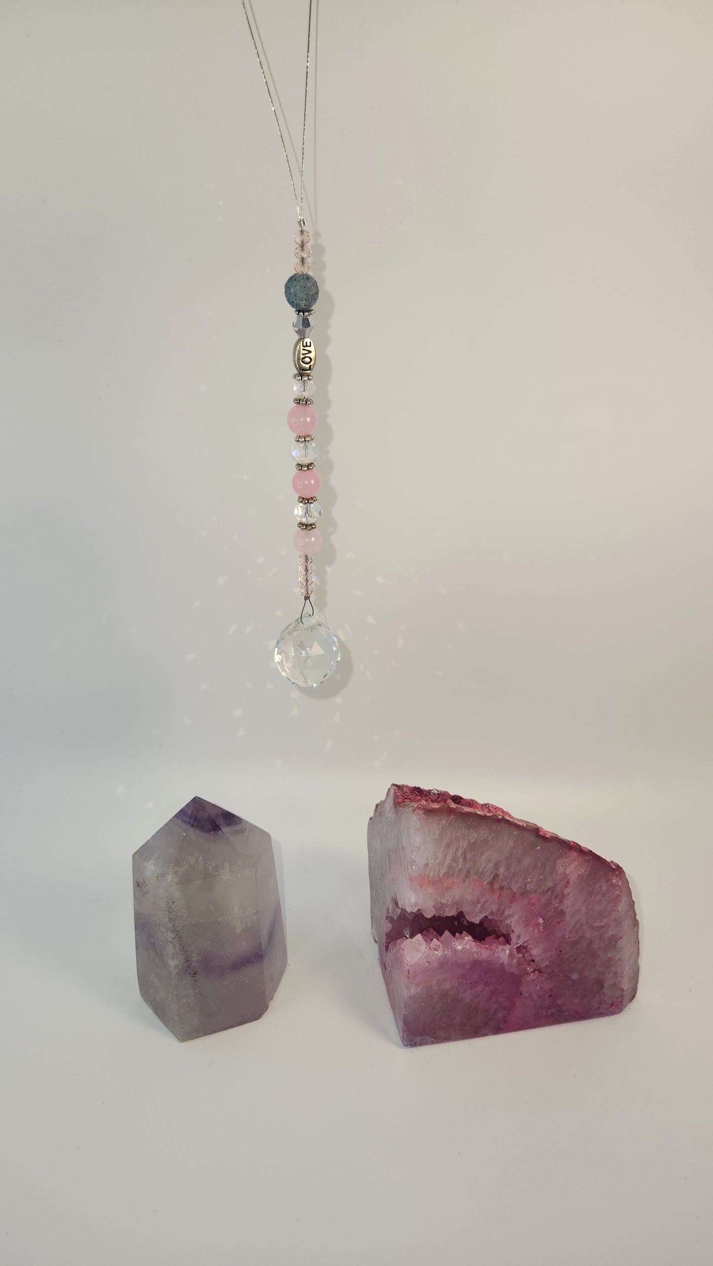 Love, Pink Beads & Lava Stone (CC8)