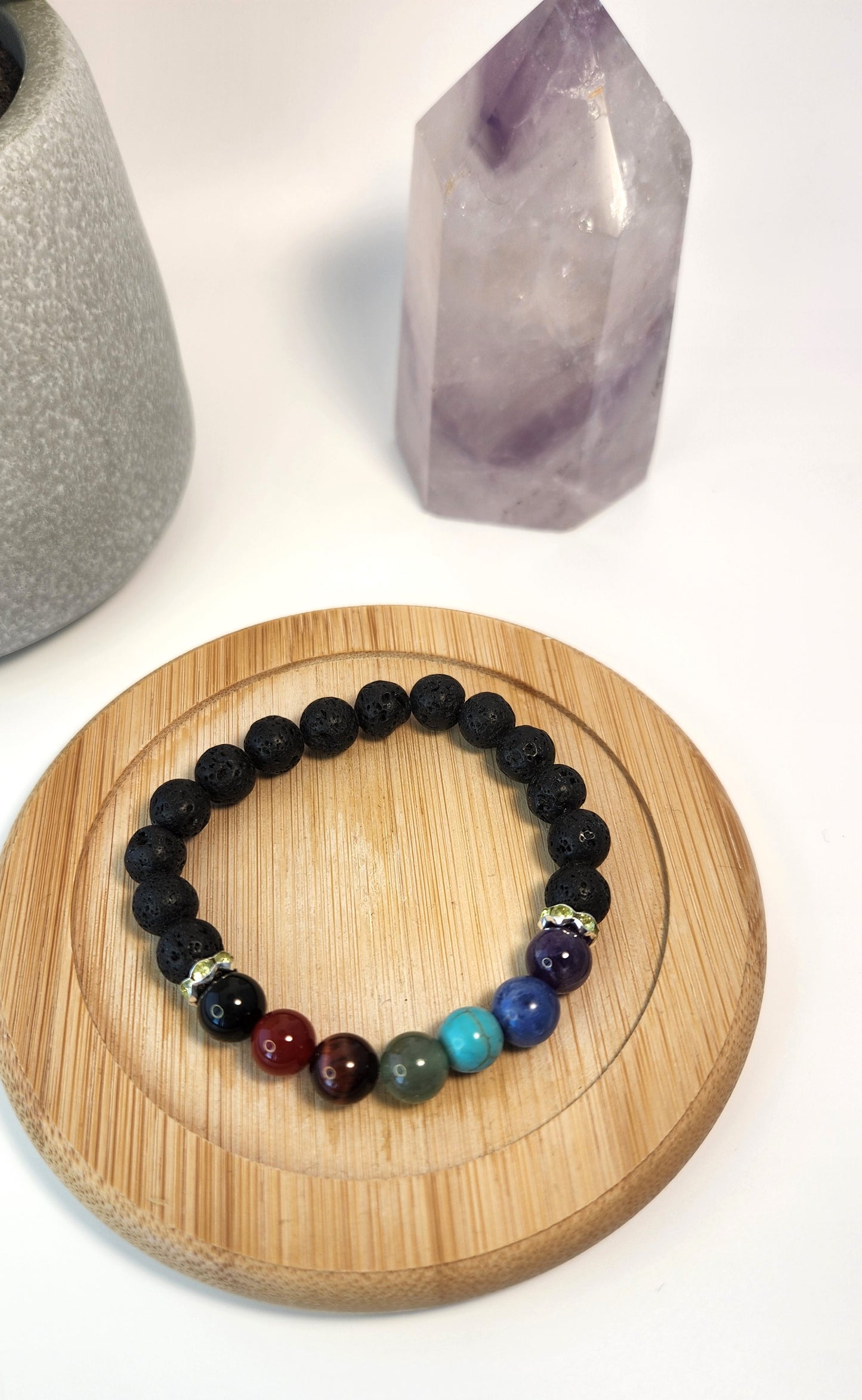 Chakra Lava Bracelet