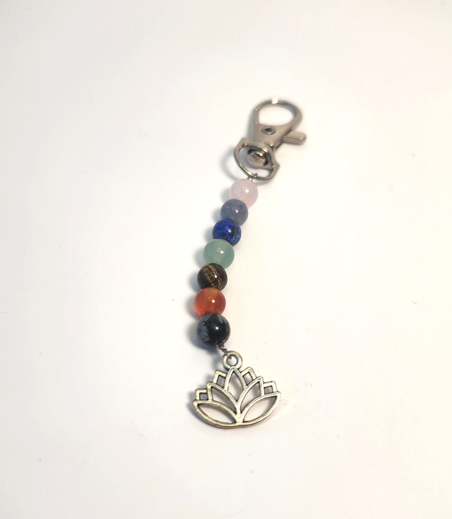 6mm Bead with Lotus Keychain