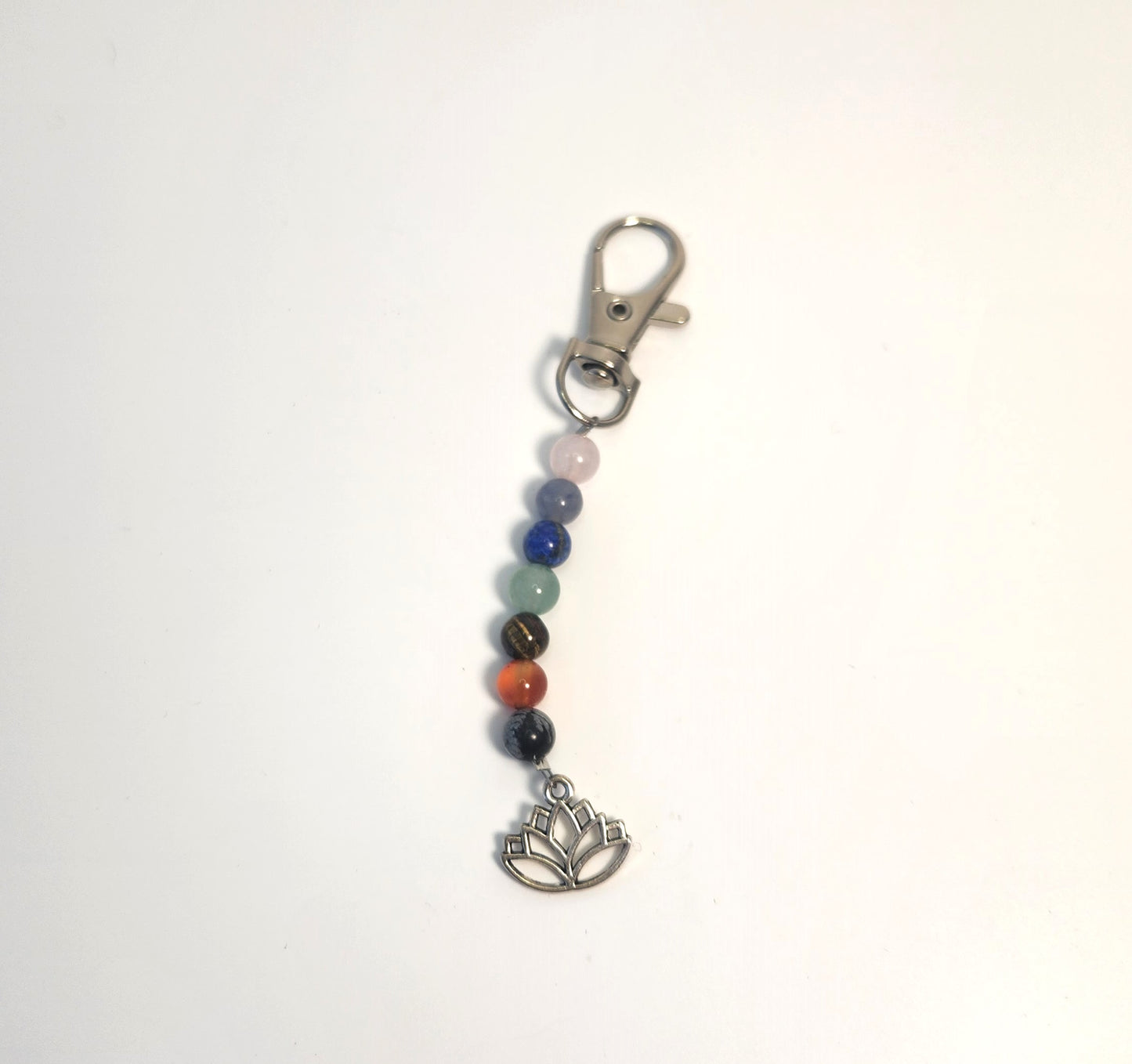 6mm Bead with Lotus Keychain