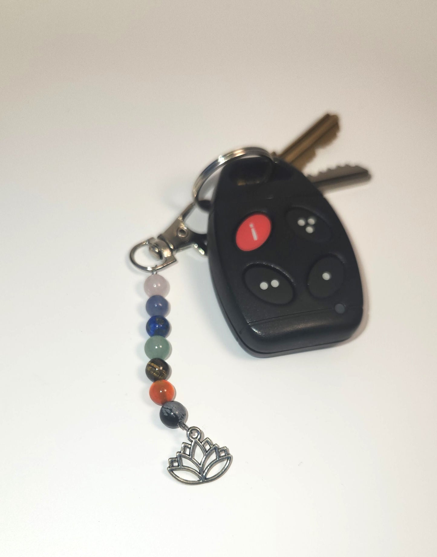 6mm Bead with Lotus Keychain