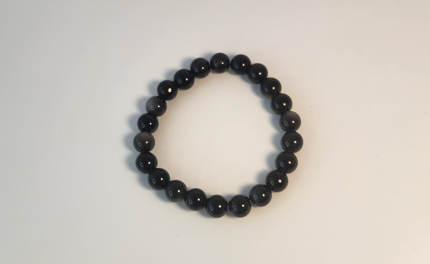 Silver Obsidian Bracelet