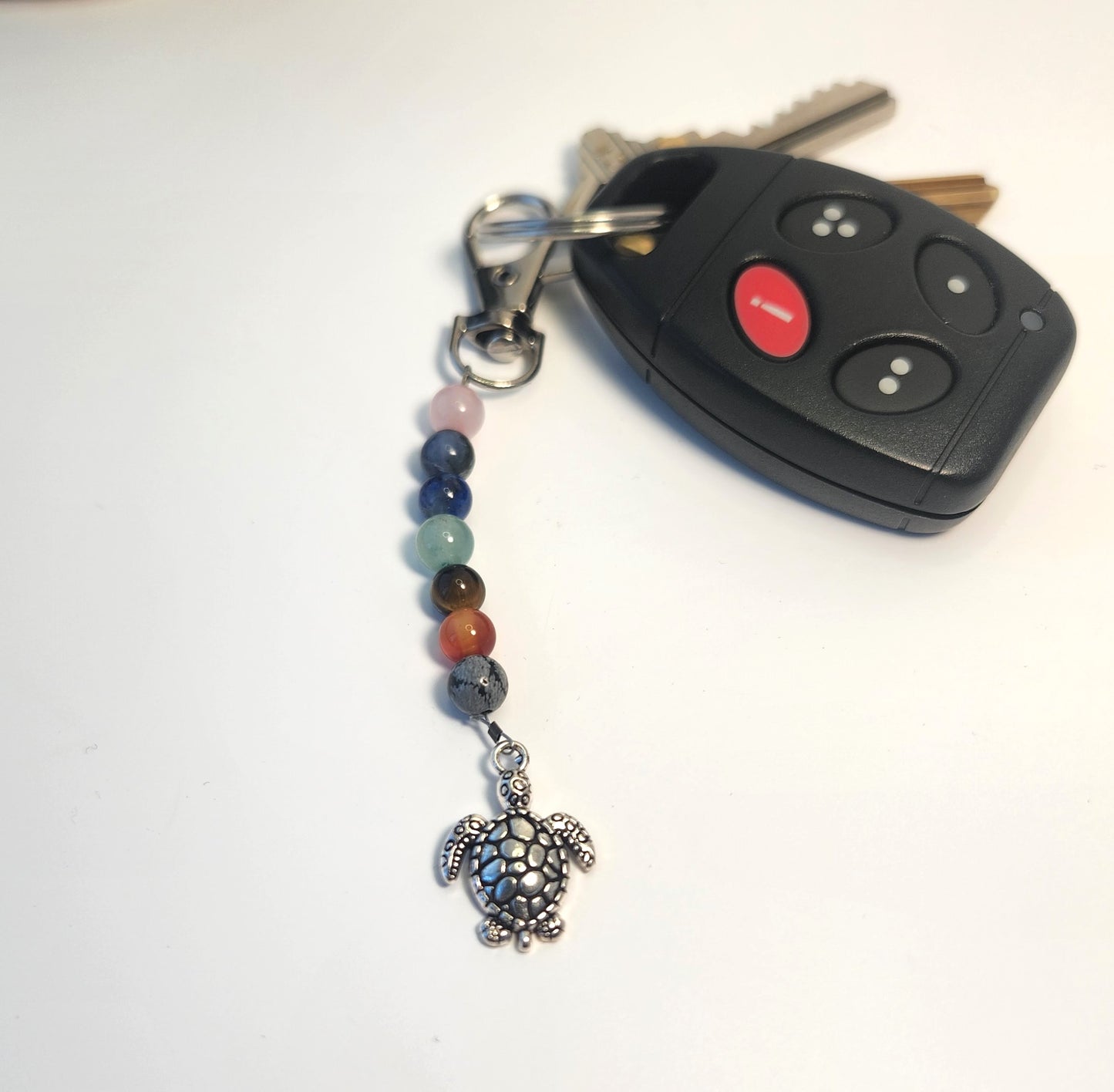 6mm Bead with Turtle Keychain