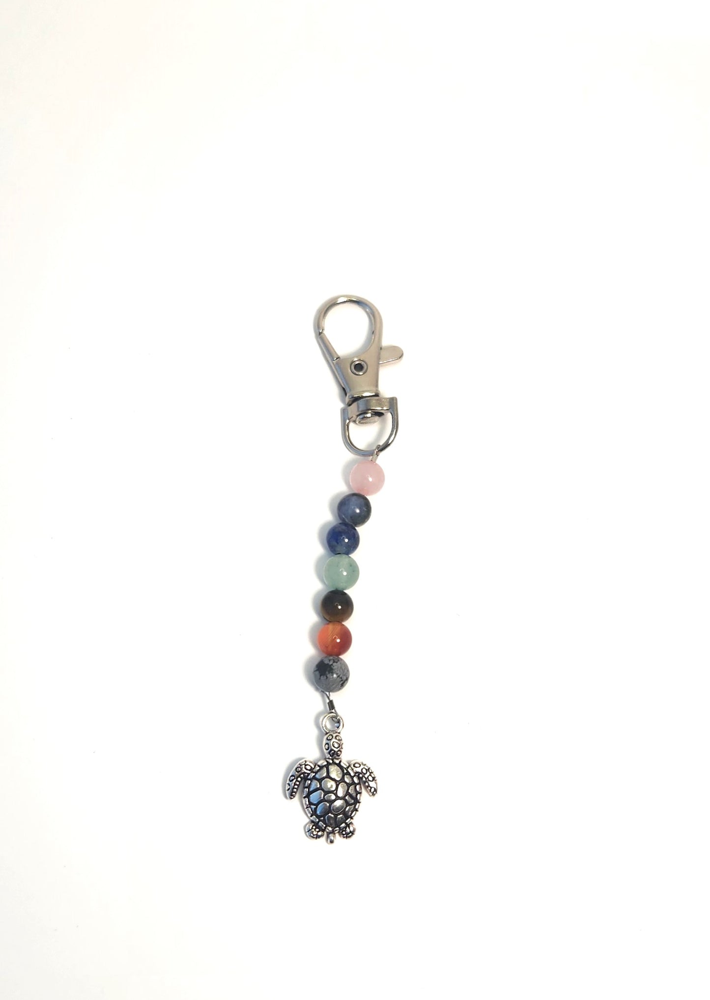 6mm Bead with Turtle Keychain