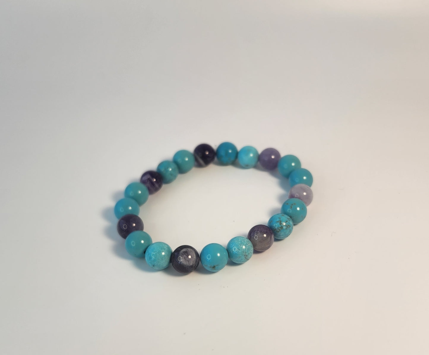 Turquoise & Amethyst Bracelet