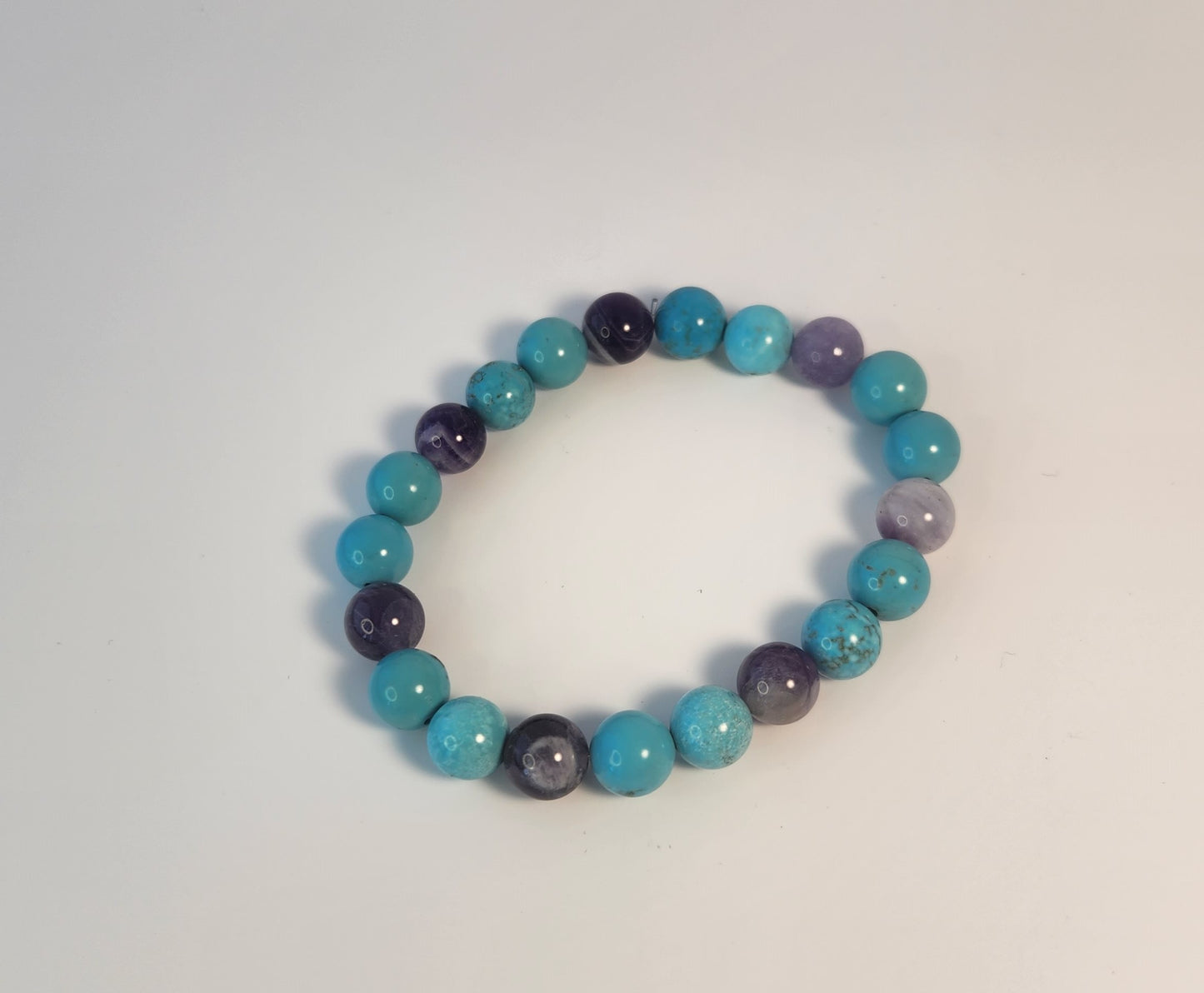 Turquoise & Amethyst Bracelet