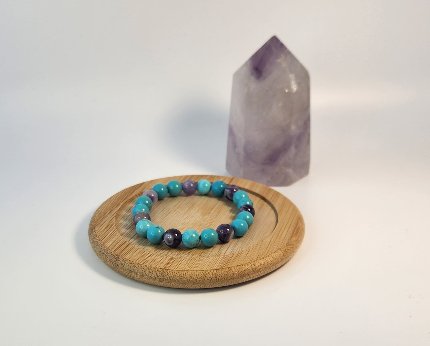 Turquoise & Amethyst Bracelet